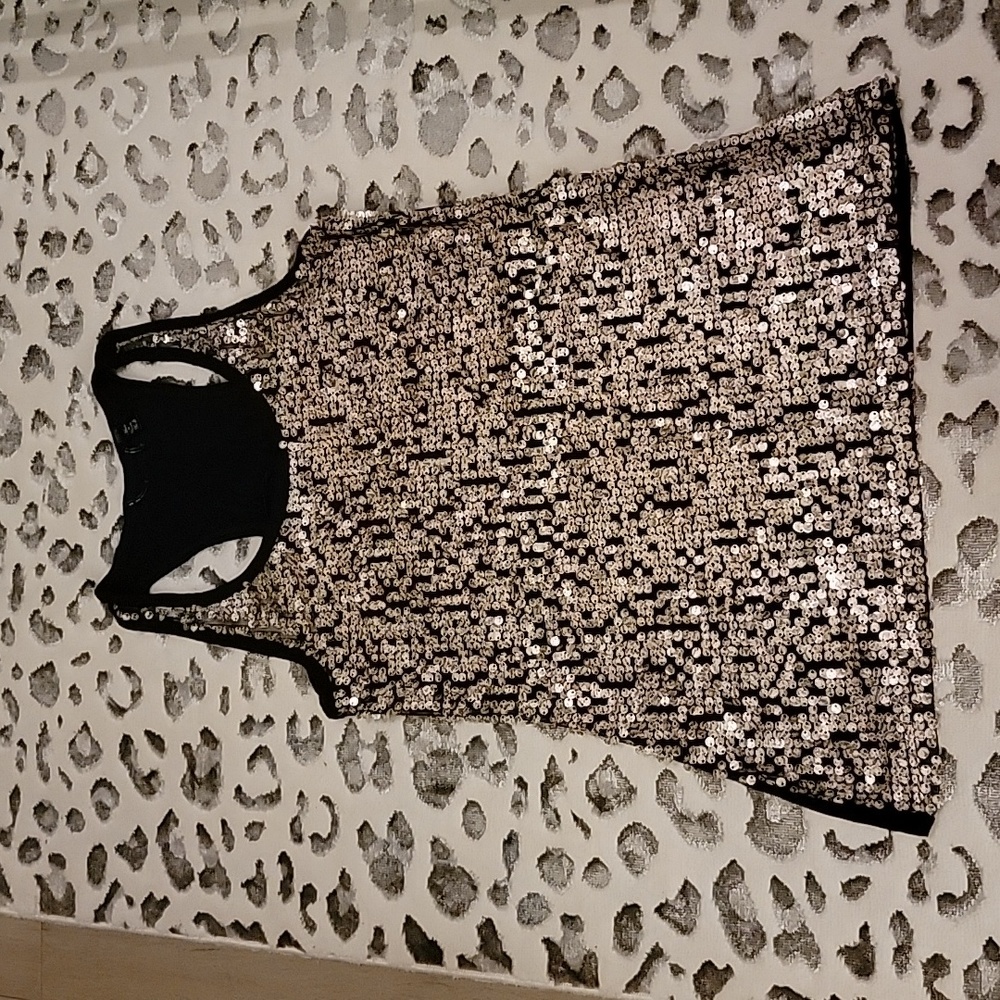 BKE sequin tank top. Size xs